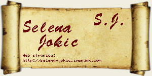 Selena Jokić vizit kartica